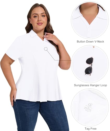 Casei Women's Plus Size Golf Polo