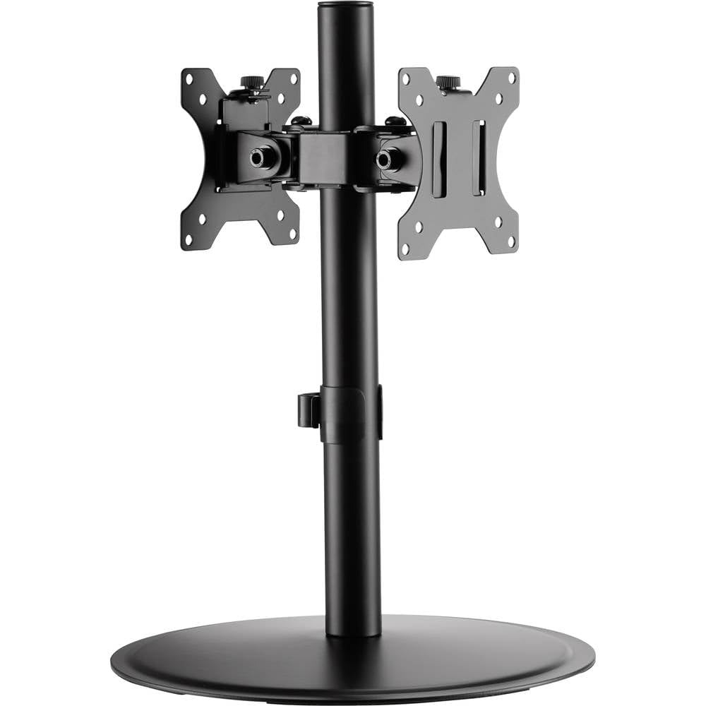 Speaka Black Professional Sp-Dmm-250 Double Monitor Bracket 43.2 Cm (17) - 81.3 Cm (32) Rotatable Swivel