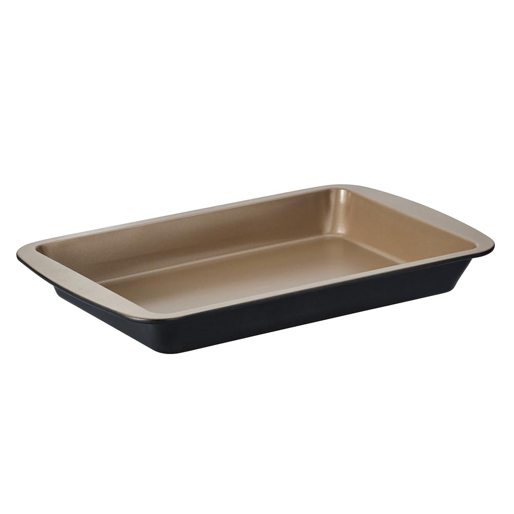 Stanley Rogers Ceramabake Moule à gâteau rectangulaire en céramique anti-adhésif sans PFAS, PTFE, PFOS, PFOA, cadmium et plomb, idéal pour four, brownies, tranches, route rocheuse, 28 x 18 x 3,5 cm