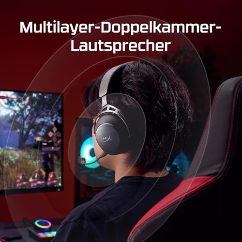 HyperX Cloud Alpha 2 Wireless Gaming Headset mit bis zu 250 Std. Akku