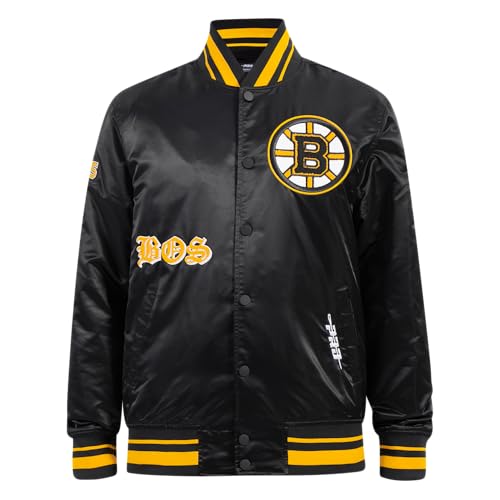 Image of Pro Standard Mens NHL Old English Satin Jacket