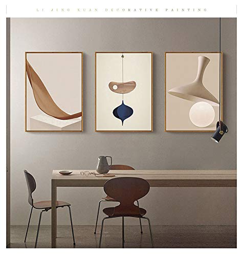 ZXGQF Canvasdruk, muurkunst schilderij abstracte geometrische wandkunst afbeeldingen voor woonkamer slaapkamer decoratie… - Image 6