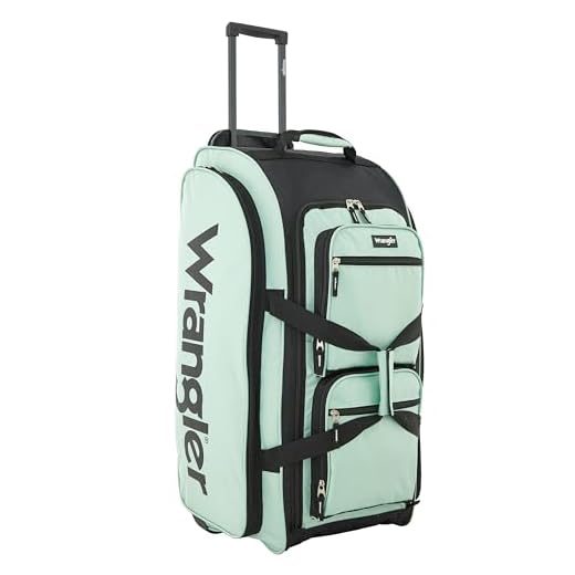 Wrangler Wesley Large Rolling Duffel Bag