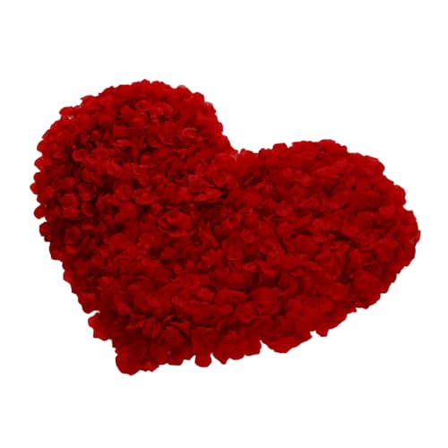 1000PCS Rose Petals Artificial Flowers for Decoration – Realistic, Non-Fading Dark Red & Burgundy Flower Petals for Romantic Night, Wedding Decor, Party Decorations, Valentine’s Day Events – Ruibex