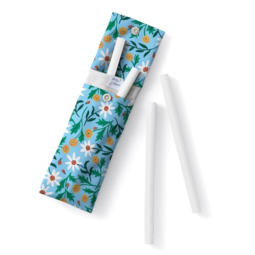 Esembly Sipper Set - Reusable Silicone Straws with Dual-Compartment Travel