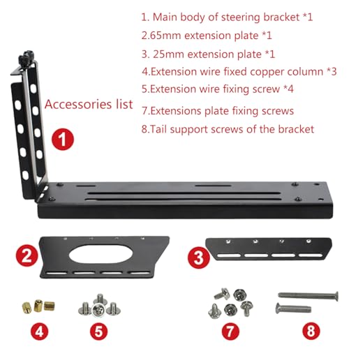 TSMORY Soporte vertical de GPU PCI-E con LED 5 V 3 pines RGB para soporte vertical/soporte de stent base para tarjeta gráfica GPU, soporte vertical - imagen 5
