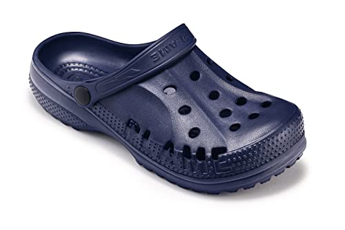 ESTRO Gartenclogs Herren Gartenschuhe Damen - Gartenclogs Damen Unisex Leicht Gummischuhe Sommer Garten Clogs Herren A78 (43, Dunkelblau)