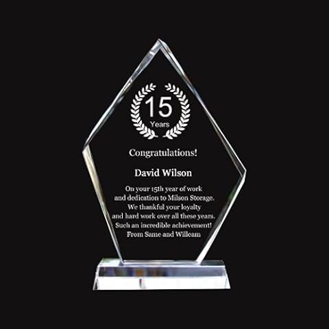 JKK SALE Personalized Crystal Appreciation Gift Plaque, Employee Award,Retirement Appreciation,Unique Retirement Gift for Manager,Staff, Custom Retirement Award with Engraving (8 1/2 Inches) Cover