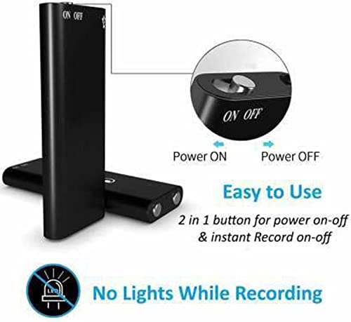Image of 8GB New Mini Pocket Voice Recorder 8GB Professional Sound Recorder Digital Audio Mini Dictaphone + MP3 Player + USB Flash Drive (8 GB Voice Recorder)