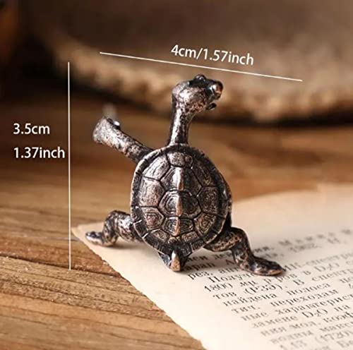 Kung Fu Turtle Incense Stick Holder! Alloy Incense Burner Stand! Turtle Ornament For Aromatherapy, Yoga, Meditation, Home Living Room Office Decor! (Antique Copper) #TOP1