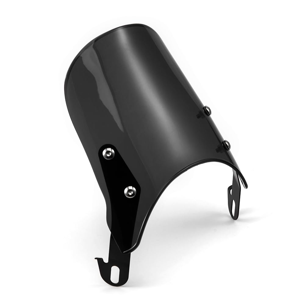 Déflecteur de Vent Moto Pare-Brise Universel Déflecteur de Vent pour Moto 5 '' - 7 '' Phares (Noir)