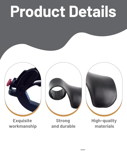 Image of 3-Pcs Throttle Lock Cruise Control for Bike, Bike Cruise Control for Long Rides, Cruise Control for Motorcycles, Cycle Hand Grip for Commuting and Touring