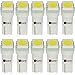 10 Lampade LED T5 SMD BIANCO Per Auto Cruscotto Quadro Strumenti Fari ANGEL EYES Posizione 12V