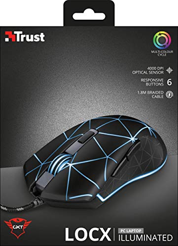 Trust Gaming GXT 133 Locx LED Gaming Maus (800-4000 DPI)