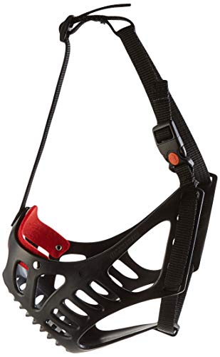 Croci Hundemaulkorb, Verstellbarer Hundemaulkorb, Kunststoff-Gesichtskorb, gegen Bisse, Anti-Bellen, 42 cm
