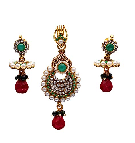Set de colgante de lujo y pendientes de oro para regalo de mujer