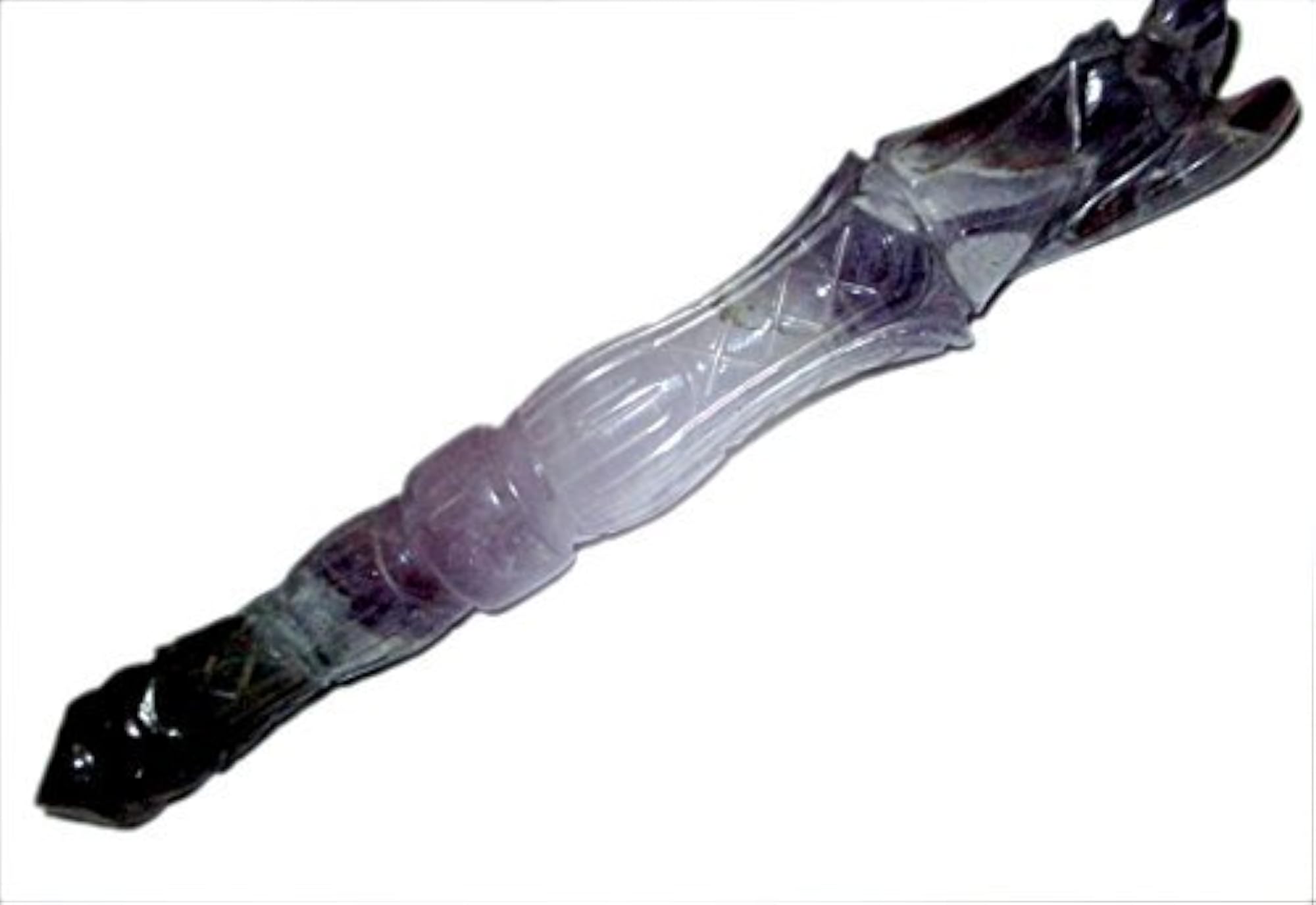 Amethyst Crystal Healing Wand with 40 Page Booklet
