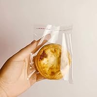 Vista 4 de Bolsas de celofán transparente de 3 x 4 pulgadas, 100 bolsas de plástico transparente para galletas, dulces, joyas, manualidades