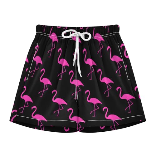 Bolaz Toddler Boys Swimwear Swim Trunks with Compression Liner 4T Flamingo Hot Pink