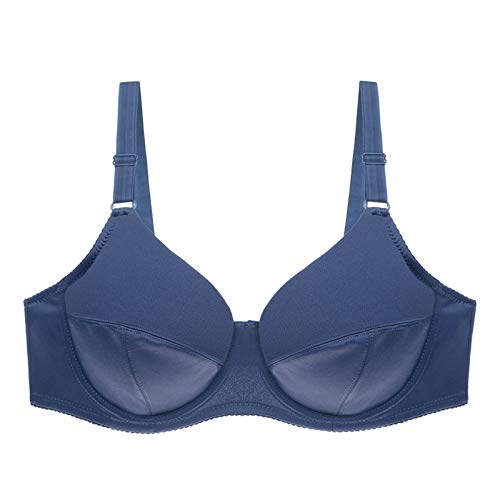 Soutien-gorge de sport classique grande taille femme sans armatures bleu marine 90E quotidien