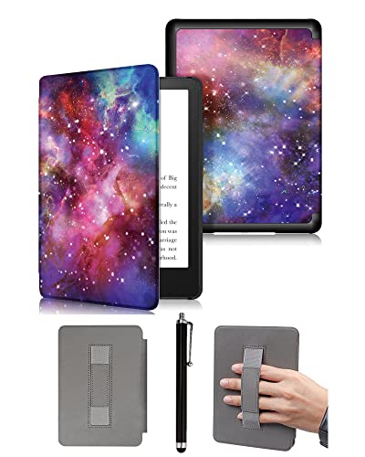 Custodia da 6 Slim Painted per Kindle 11th Generation-2022 Modello C2V2L3 . Protettiva Impermeabile con Funzione da Auto-Veglia A Sonno con Design del Cinturino Manuale