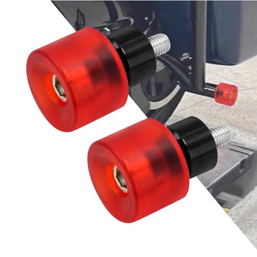 Protection anti-collision moto Harley rouge absorbant les chocs de chute