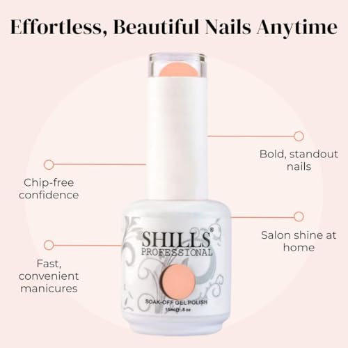 Image of Shills Professional Uv /Led Soak Off Gel Polish (Gel Nail Polish) Glossy Finish Nail Polish Color Shade 04, 15 Ml