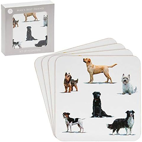 MacNeil Dogs Coaster Set of 4 Heat Resistant Coasters Cover