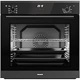 Oranier Einbau Backofen EBS420 mit 9 Funktionen - autarker 80 Liter Elektro-Ofen inkl. 2 Teleskopvollauszüge für 2 Ebenen & Soft-Close-Tür & Zubehör