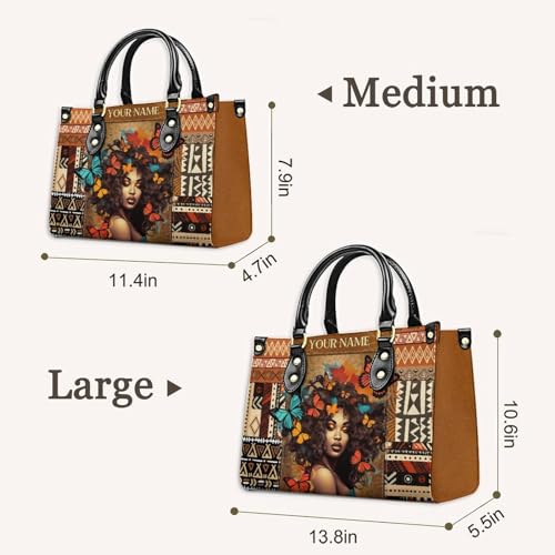 Personalized Leather Handbags for Women - Fashion Casual Shoulder Tote Bag - Gifts for Women Mom Grandma3