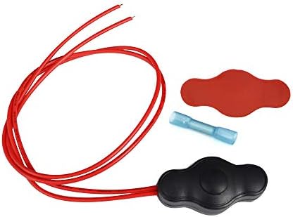 Kingshowstar 12V Waterproof Push-Button On-Off Switch with Quick Connector for LED Accent Lighting on Motorcycles, Cars, Trucks, ATVs, Golf Carts, etc