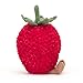 Jellycat Amuseables Strawberry Stuffed Toy, 8 inches - Fruit Plush - Fun Gift Idea