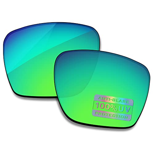 Image of Bowyer POLARIZED Replacement Lenses for Oakley Sylas OO9448 57mm Sunglasses - Jade Green Mirror