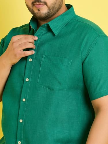 Image of Bigbanana Plus Size Men's Regular Fit Solid Shirt