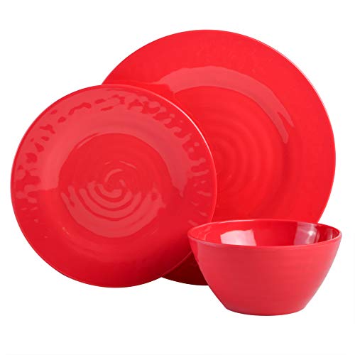 Gibson Home 107279.12 Brist 12 louça de melamina (conjunto com 4), sortidas