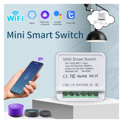 Módulo de interruptor inteligente WiFi para apagar la luz desde la cama con control bidireccional 2