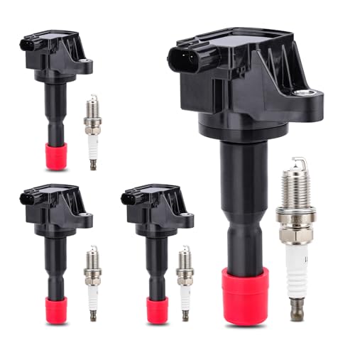 Image of X4XZ UF581 Ignition Coil & 4504 Double Iridium Spark Plug Replaces# C1578 | Fits for 2007-2008 Honda Fit 1.5L l4