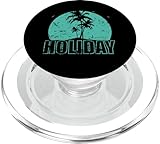 Stylish design in the category of palm trees. Related keywords are coconut, tree and vacation. Nice grafic for Friends of exotic trees with the title: Holiday Palm Trees and Beach Tree Vacation. Palm trees are a symbol of vacation, sun, summer and re...