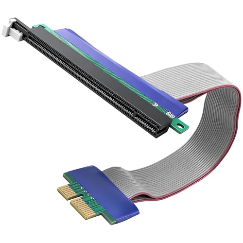 Cable GPU Riser PCI-E 1X a 16X XMSJSIY de 19cm adaptador para tarjeta gráfica y SSD RAID