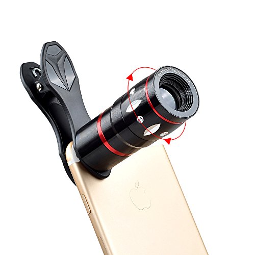 Phone Lens Apexel 4 in 1 Camera Lens Kit - Telescope - Fisheye - Wide Angle - 15x Macro - for Smartphones!