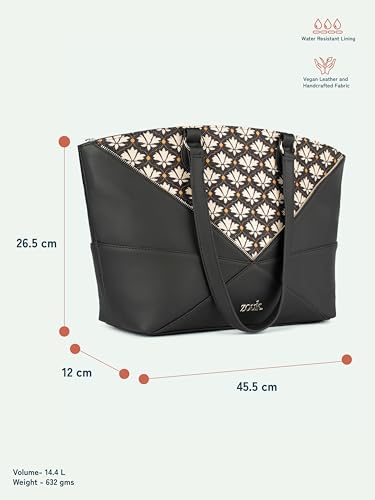 Image of ZOUK Rhea Kapoor Tote Bag - | Elegant Vegan Leather Tote for Women |