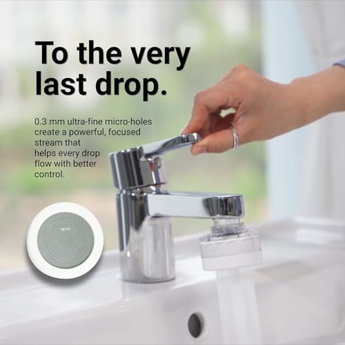 Image of NEMO Wash Basin Tap Filter | Made in South Korea | Removes Residual Chlorine, Rust, Heavy Metals and Larvae | Minimalist Korean Water Filter Designed for Daily Wash