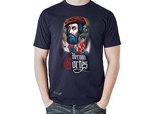 T-shirt Hernan Cortés Estirpe Imperial Bleu XL pour homme