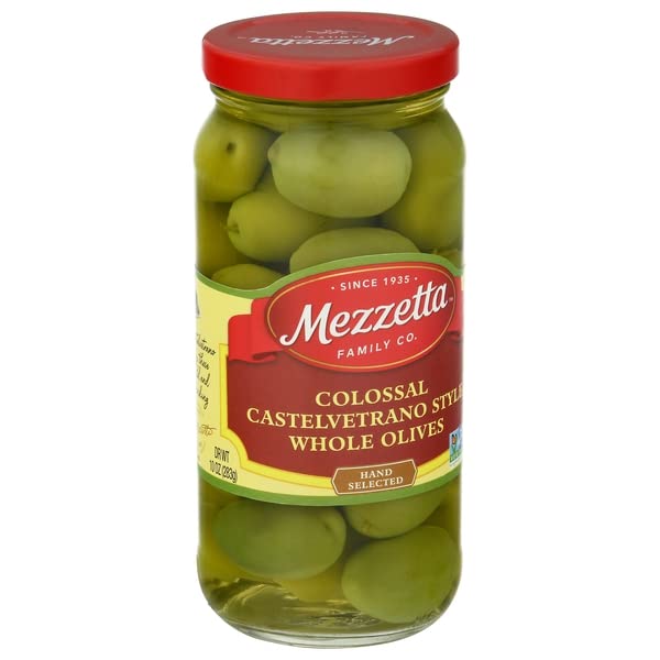 Mezzetta Colossal Castelvetrano Style Whole Olives, 10 Ounces Mezzetta: Castelvetrano Whole Olives, 10 oz
