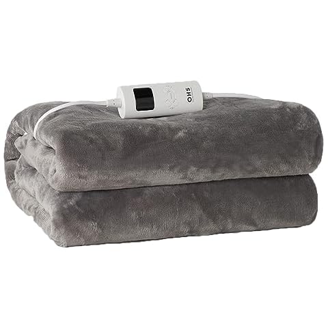 OHS Electric Heated Throw with Remote Control Cover