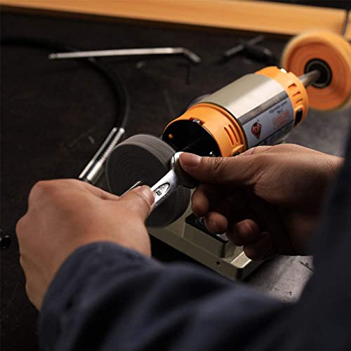 Libaotml Adjustable Speed Polishing Machine, Multi-Function Bench Lathe Polisher, Bench Grinder, Polishing Machine Used For Jewelry Making, Woodcrafting, Dental, Manual Diy. #TOP1