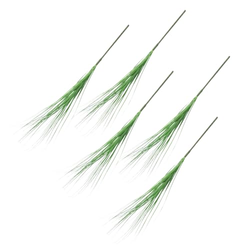 ADOCARN 1 Juego Flor Artificial De Cebolla Césped Artificial Césped Artifical Plantas Artificiales Tallos De Follaje Verde Artificial Decoración De Hierba Realista Hierba Simulada 5 Piezas