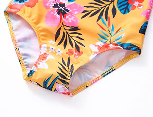 Image of Girls Swimsuits One-Piece Bathing Suits Multicolor Kids Sport Summer Beach Swimwear for 2-10 Years Old