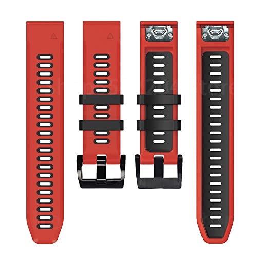 Sangle 22mm silicone souple anti-irritation pour montre connectée 6X 5X