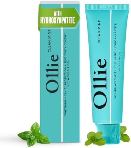 Ollie Fluoride Free 10% Nano Hydroxyapatite Toothpaste for Remine...